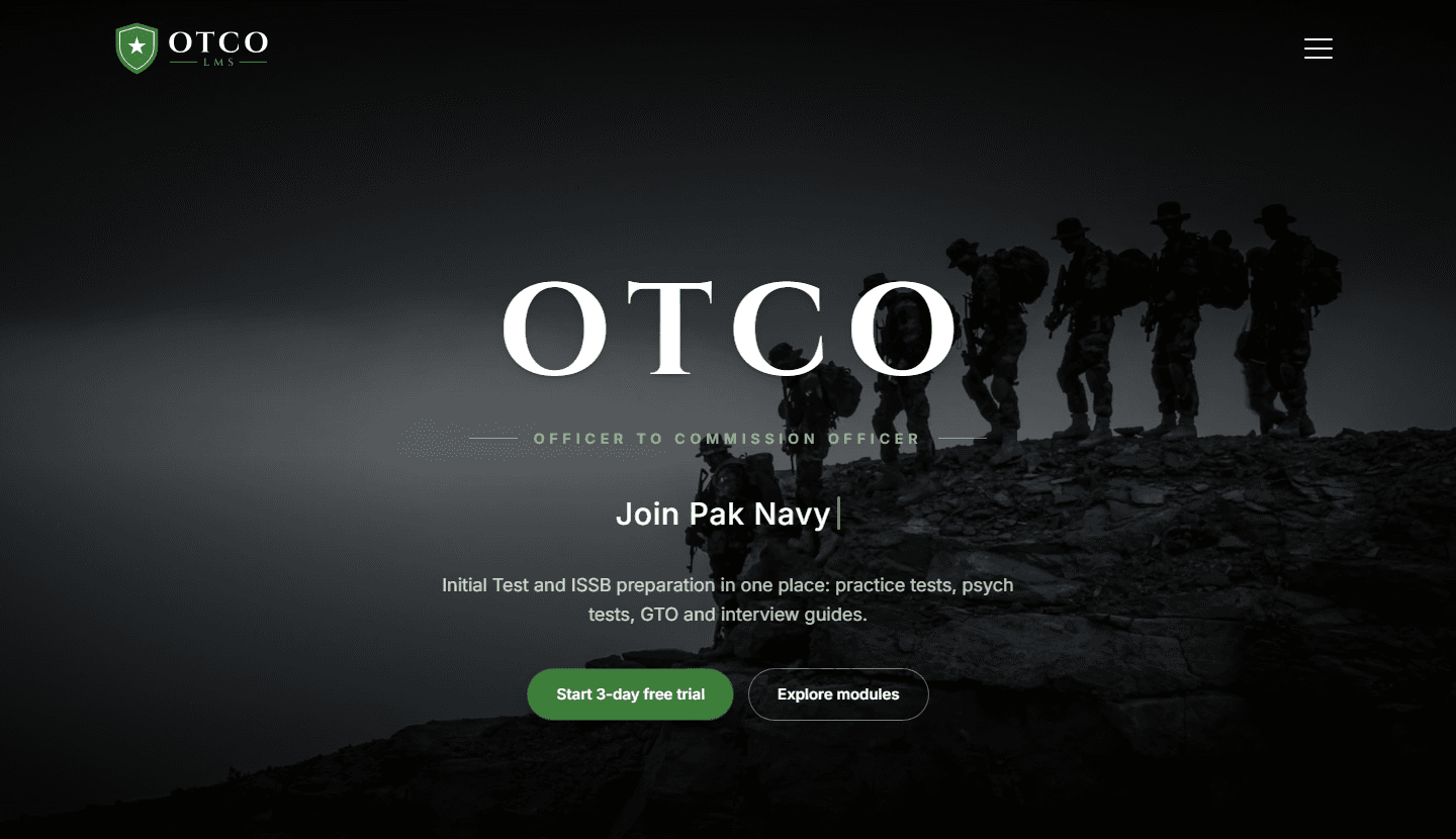 OTCO: AI-Powered LMS for ISSB Preparation
